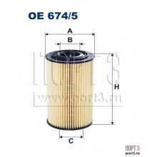 OE674/5 KIA Фильтр масла Ceed,Soul,Venga,Hyundai 06- (ADG02140 BLUE PRINT)